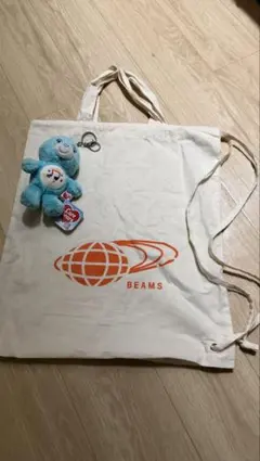 BEAMS（ビームス） 2way ナップサック コットンショッピングバッグ
