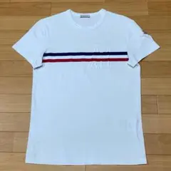 モンクレール ワッペン トリコライン ホワイト Tシャツ 国内正規品 
