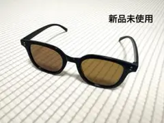 【新品未使用】サングラス ブラックフレーム ブラウンレンズ ウェリントン