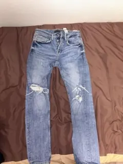 ZARA MAN ダメージ加工ブルーデニム