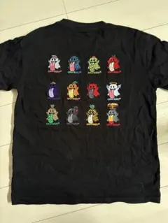 GRAF&WU Tシャツ 黒 刺繍 バックプリント キャラクター ストリートのサムネイル