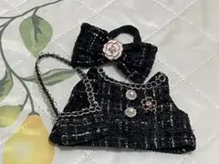 LABUBU ラブブ　10cm専用ぬい服　黒ドレスセット
