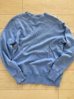 チャンピオン　スウェット　ブルー　前V