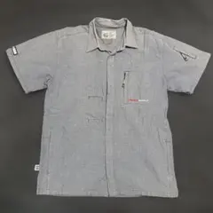 90s FREAKY MASSIVE 半袖ワークシャツ チェック柄 XL