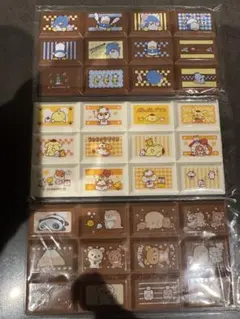 サンリオ サンエックス チョコレート風シール 3枚セット