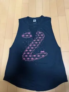 ZUMBA 正規品タンクトップ ブラック ピンク 目柄 Mのサムネイル