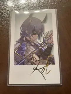 にじさんじ Dytica デビュー チェキ 小柳ロウ 箔入り サイン入り