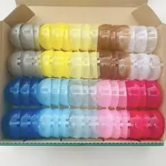 30個　空カプセル ノンセパレート 小さめ　ガチャガチャ　10色×3