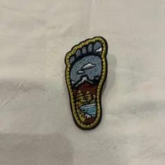 足型ワッペン 刺繍ワッペン アップリケ　アイロンアウトドア　キャンプ　リメイク