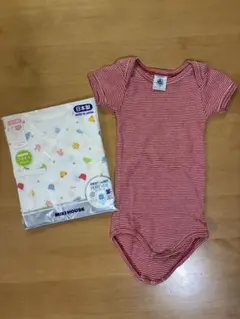 ミキハウス プチバトーベビー肌着セット