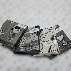 【新品】②　スヌーピー　柄違い　ガーゼハンカチ　4点セット