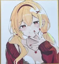 アナログイラスト 手描き 色紙