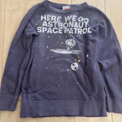 デニム&ダンガリー スヌーピー 宇宙柄 トレーナー　130cmのサムネイル