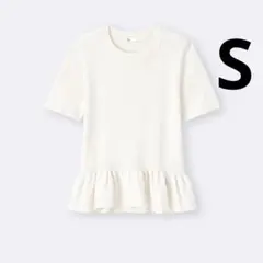 ジーユー GU ペプラムニットプルオーバーのサムネイル