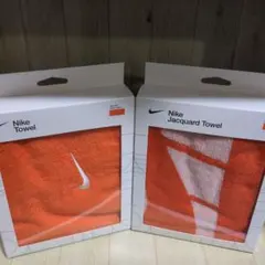 Nike Jacquard Towel オレンジ 2枚セットのサムネイル