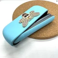 7アイコス イルマ 用 ケース iqos iluma ｉ専用 蜂　水色