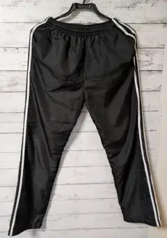 キッズ 160 黒ジャージ 2本ライン シャカパン 長ズボン
