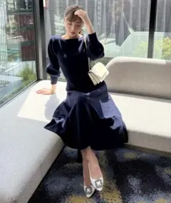 [ 岡部あゆみさんコラボ ]選べる3タイプニットワンピース