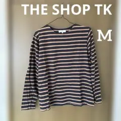 THE SHOP TK /ボーダー長袖カットソー M