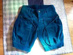 キレイなブルーのショートパンツM青