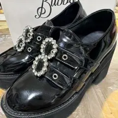 BUBBLES ダブルバックル厚底　シューズ　ローファー 36のサムネイル