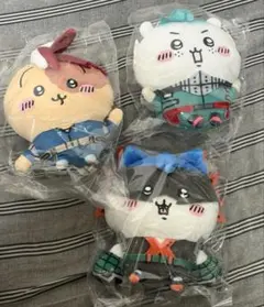 ヒロアカ　ちいかわ　公式　ぬいぐるみ　S 僕のヒーローアカデミア×ちいかわ ぬいぐるみS（爆豪勝己×ハチワレ