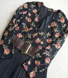 花柄 カーディガン