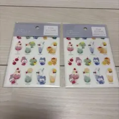カラフルクリームソーダシール2枚セット