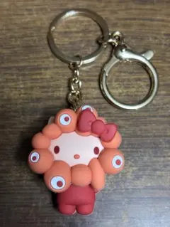 立体マスコット ミャクミャク サンリオ 推しカラー キーホルダー ハローキティ