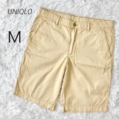 ユニクロ UNIQLO ハーフパンツ チノパン M イエロー 膝丈 夏 コットン