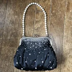 GILGAMESH 黒 ビーズ装飾 クラッチバッグ