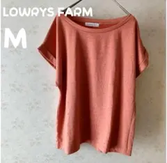 LOWRYS FARM サーモンピンク ドット カットソー Mのサムネイル