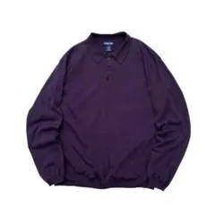 90s CHEROKEE L/S コットンニット ポロシャツ L