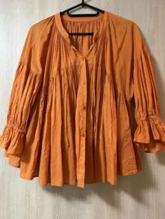 ローリーズファーム　フレアブラウス　Fサイズ　オレンジ