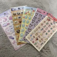 セリア　ぷくぷくシール　5枚まとめ売り