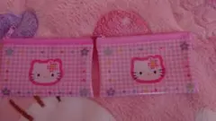 キティちゃん フラットポーチ2個セット