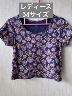 UNIQLO レディース　花柄Tシャツ半袖Mサイズ