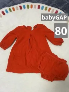オレンジワンピース セット babyGAP