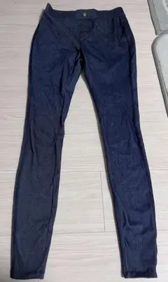 スリムウォーク デニム風レギンス ネイビーM