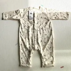 【新品】PETIT BATEAU 長袖ロンパース12m74cm ヨット柄