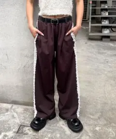 ライン ワイドパンツ