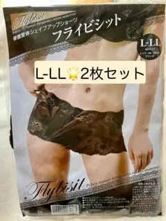 ②未開封 骨盤整体シェイプアップショーツ　L-LL 2枚　黒　フライビシット