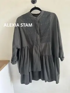 【値下げ中】ALEXIA STAM グレー 長袖チュニックシャツ