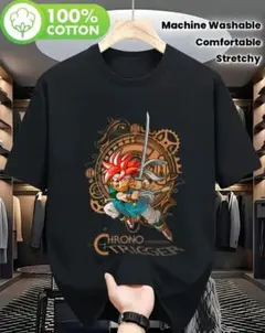スクエアの名作　クロノトリガー Tシャツ ブラック Lサイズ