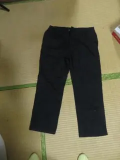 Lサイズ 黒パンツ チノパン　ゴムウェスト