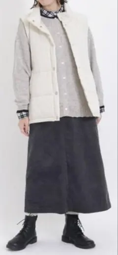 サマンサモスモス　コーデュロイナロースカート