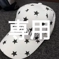 Jack Bunny キャップ スター柄 ホワイト　美品のサムネイル