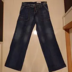 【未使用美品】GAS ワイドレッグデニム