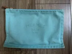 【HERMES】ヨッティングフラットポーチ ブルー PMのサムネイル