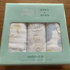aden + anais ウォッシュクロスセット　ディズニー